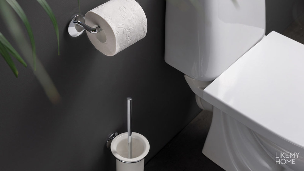 Держатель для освежителя ершика и туалетной бумаги в ванную комнату